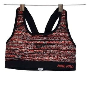 Nike Pro Dri-Fit Women's MultiColor Comfort Racer Back Sports Bra Size Small‎